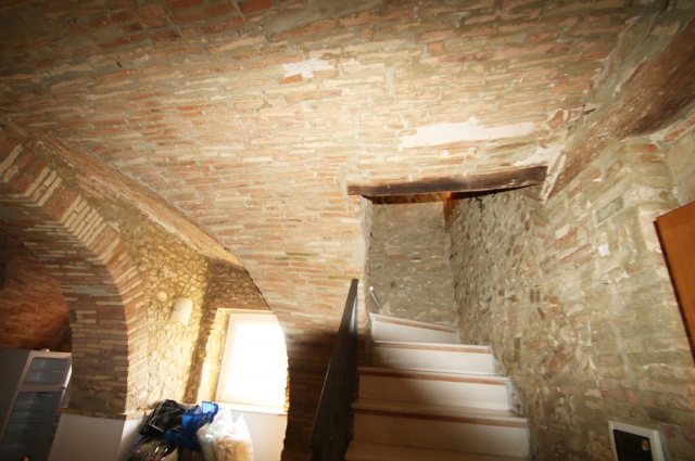 Staircase and brick vaults