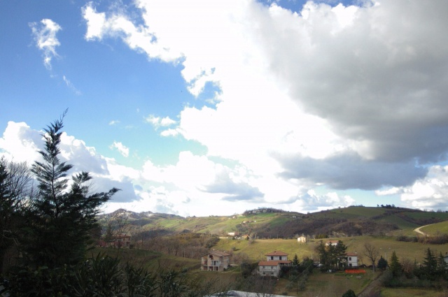 View on hills of house in Montefino