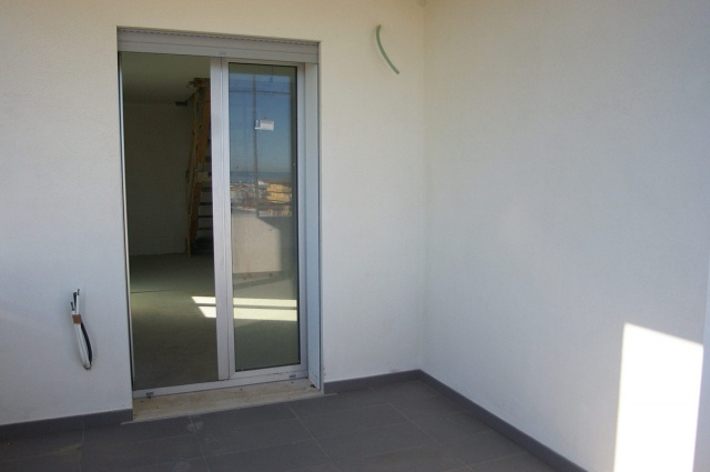Balcony door of new duplex apartment in Francavilla al Mare