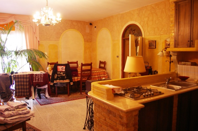 Living room of detached house in the countryside near Atri