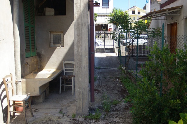Porch of house to be renovated in Borgo Santa Maria Pineto