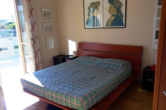 Bedroom of attic for sale in Roseto degli Abruzzi.