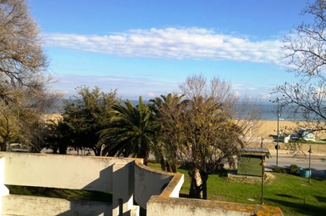 Terrace with sea view of attic for sale in Roseto degli Abruzzi.